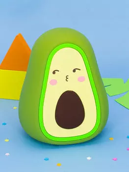 Светильник-ночник Авокадо Kiss силиконовый зеленый (14 см)