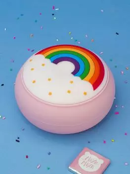 Светильник-ночник Пончик-радуга (розовый)