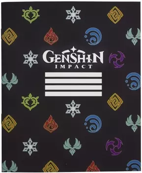 Тетрадь Genshin Impact Logo (48 листов)