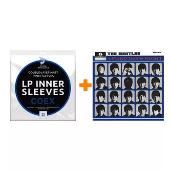 THE BEATLES A Hard Day`s Night LP + Конверты внутренние COEX для грампластинок 12" 25шт Набор