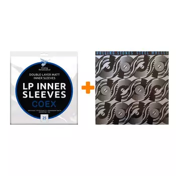 THE ROLLING STONES Steel Wheels LP + Конверты внутренние COEX для грампластинок 12" 25шт Набор