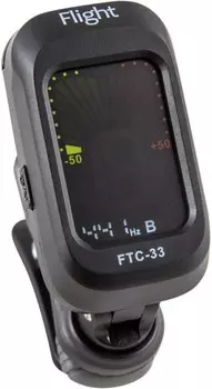 Тюнер-прищепка Fligh FTC-33 хроматический (с цветным дисплеем )