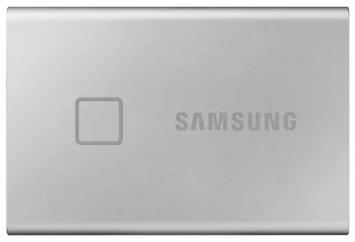 Твердотельный накопитель Samsung SSD T7 Touch 1TB USB Type-C (серебряный)