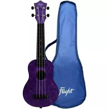 Укулеле сопрано Travel Flight TUS-65 AMETHYST – рисунок Аметист (фиолетовая)