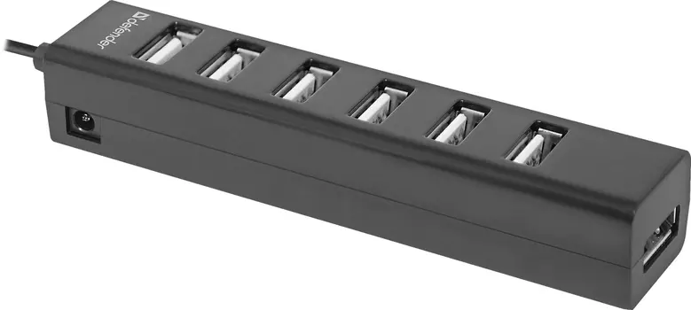 Универсальный USB разветвитель Defender Quadro Swift USB2.0, 7 портов