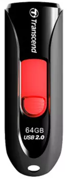 USB-накопитель Transcend 2.0 JetFlash 590 64GB (Black)