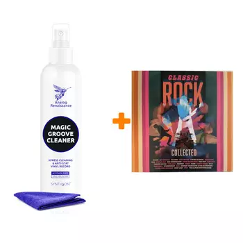 V/A Classic Rock Collected Coloured Vinyl 2LP + Спрей для очистки LP с микрофиброй 250мл Набор