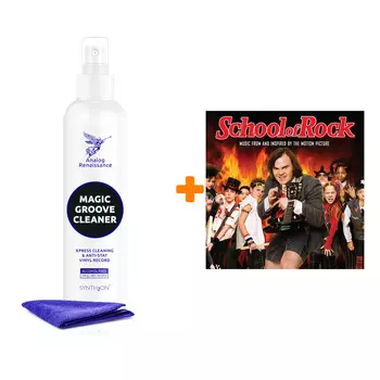 V/A School Of Rock Music From And Inspired By The Motion Picture Coloured Orange Vinyl 2LP + Спрей для очистки LP с микрофиброй 250мл Набор