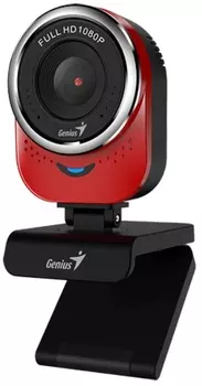 Веб-камера Genius QCam 6000 (Full HD 1080p) для PC (красная)