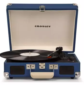 Виниловый проигрыватель Crosley Cruiser Deluxe CR8005D-BL Blue c Bluetooth