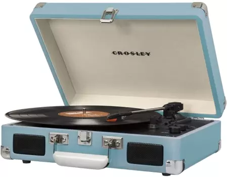 Виниловый проигрыватель Crosley Cruiser Deluxe Turquoise c Bluetooth [CR8005D-TU]