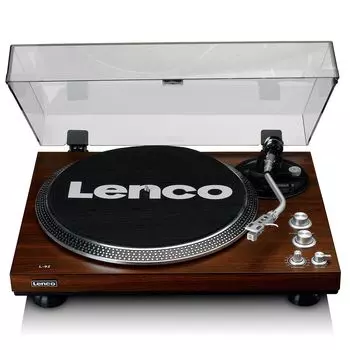 Виниловый проигрыватель Lenco L-92 Walnut