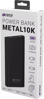 Внешний аккумулятор HIPER METAL10000 (Black)