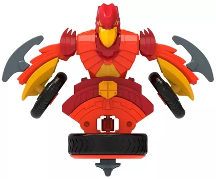 Волчок-трансформер Spin Racers: Огнедышащий 2в1 (с аксессуарами)