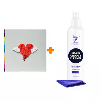WEST KANYE 808s &amp; Heartbreak 2LP + Спрей для очистки LP с микрофиброй 250мл Набор