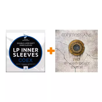 WHITESNAKE 1987 30th Anniversary Edition 2LP + Конверты внутренние COEX для грампластинок 12" 25шт Набор