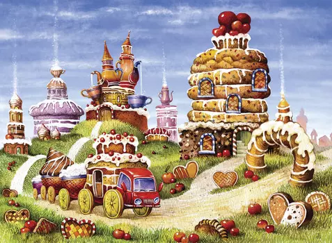 Wooden Puzzles: Бисквитные горки