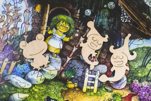 Пазл Wooden Puzzles: Болотная семейка