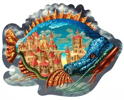 Wooden Puzzles Обитаемая рыба. Новое издание