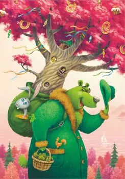 Wooden Puzzles: Зелёный медведь