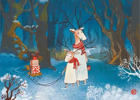 Wooden Puzzles: Зима и саночки