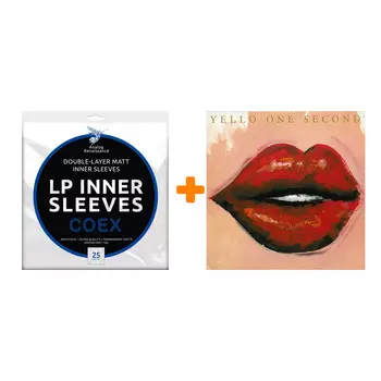 YELLO One Second LP + Конверты внутренние COEX для грампластинок 12" 25шт Набор