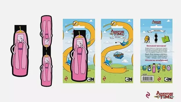Закладка Adventure Time: Принцесса Бубльгум магнитная (6 шт.)