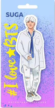 Закладка магнитная I Love BTS: Suga