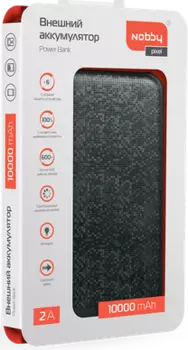 Зарядное устройство портативное Nobby Pixel 030-002 (чёрный)