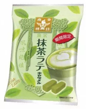 Жевательная карамель Morinaga с добавлением сливок и чая маття (79 гр)