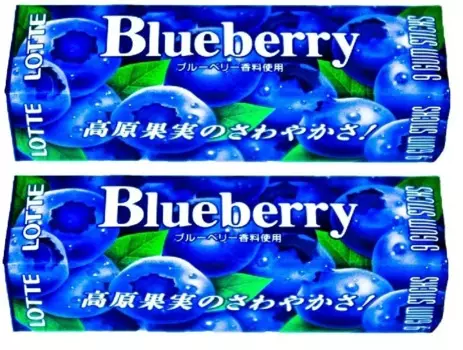 Жевательная резинка Lotte: Blueberry Gum