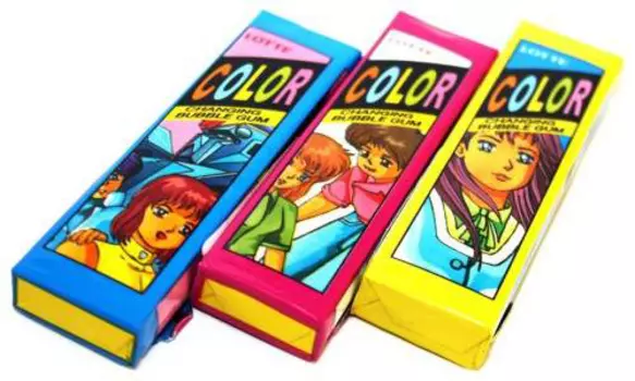 Жевательная резинка Lotte Color