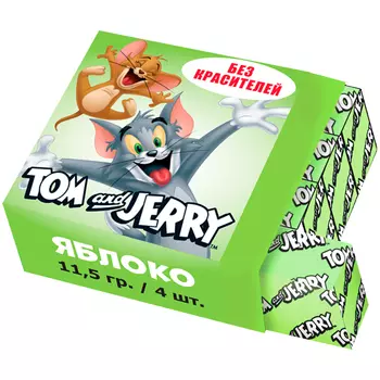 Жевательные конфеты Tom And Jerry Вкус яблока (11,5г)