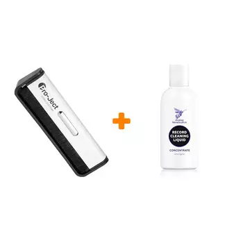 Жидкость моющая (концентрат) для чистки винила 100мл + Щетка для LP Brush It Набор