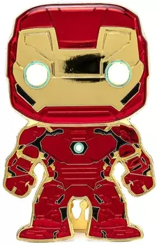 Значок Funko Pop Pin: Marvel – Iron Man Large Enamel Pin
