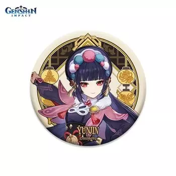 Значок Genshin Impact: Liyue Harbour Can Badge – Yun Jin