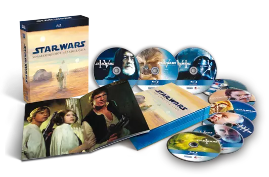 Звездные войны. Эпизоды I-VI. Переиздание (9 Blu-ray)