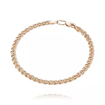 Браслет, плетение Нонна из красного золота 585 пробы