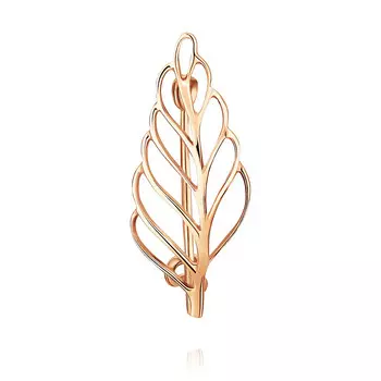 Брошь из красного золота 585 пробы