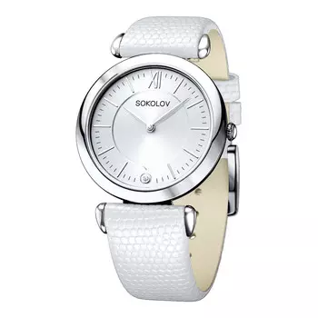 Часы из белого серебра 925 пробы