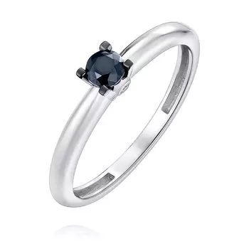 Кольцо из белого золота 585 пробы с бриллиантом