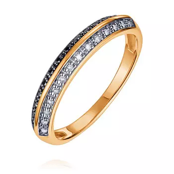 Кольцо из красного золота 585 пробы с бриллиантом