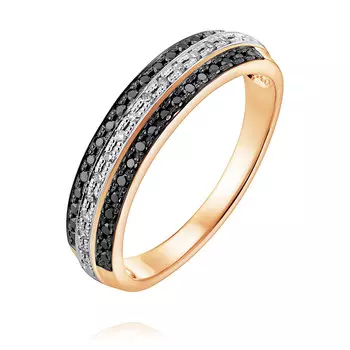 Кольцо из красного золота 585 пробы с бриллиантом