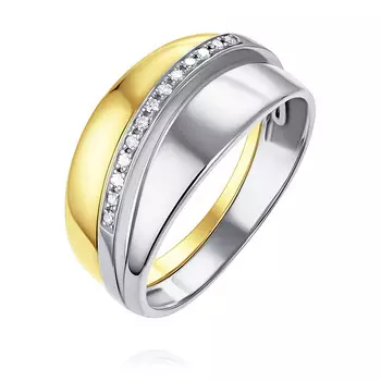 Кольцо из желтого золота 585 пробы с бриллиантом