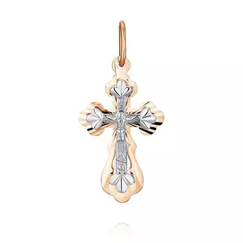 Крест из красного золота 585 пробы