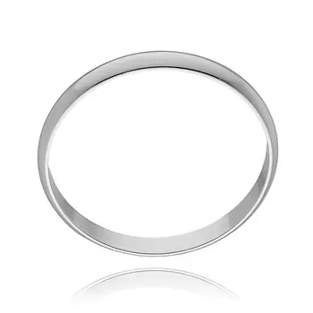 Обручальное кольцо из белого золота 585 пробы