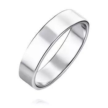 Обручальное кольцо из белого золота 585 пробы