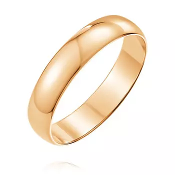 Обручальное кольцо из красного золота 585 пробы