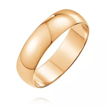 Обручальное кольцо из красного золота 585 пробы