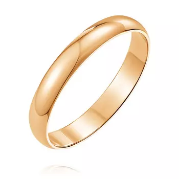 Обручальное кольцо из красного золота 585 пробы